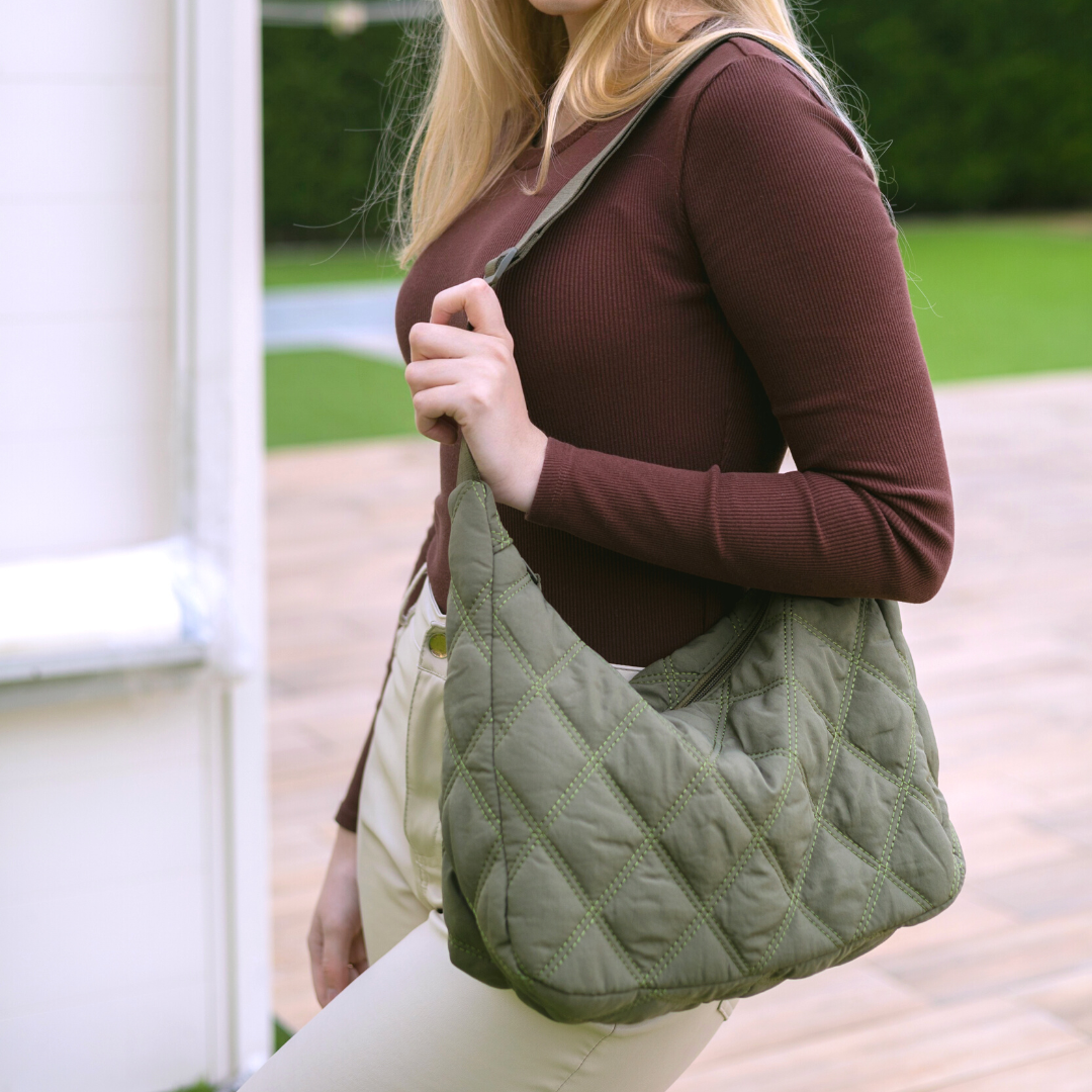 Zafira's Luxe Gewatteerde Puffer Tas - Stijlvolle en Ruime Schoudertas met Verstelbare Band voor Ultiem Comfort