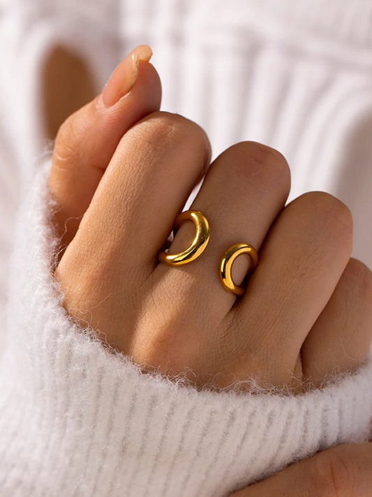 Madelief Verstelbare Ring Goud