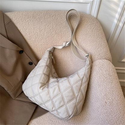 Zafira's Luxe Gewatteerde Puffer Tas - Stijlvolle en Ruime Schoudertas met Verstelbare Band voor Ultiem Comfort